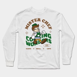 Mister Chef Cooking Wonders Long Sleeve T-Shirt